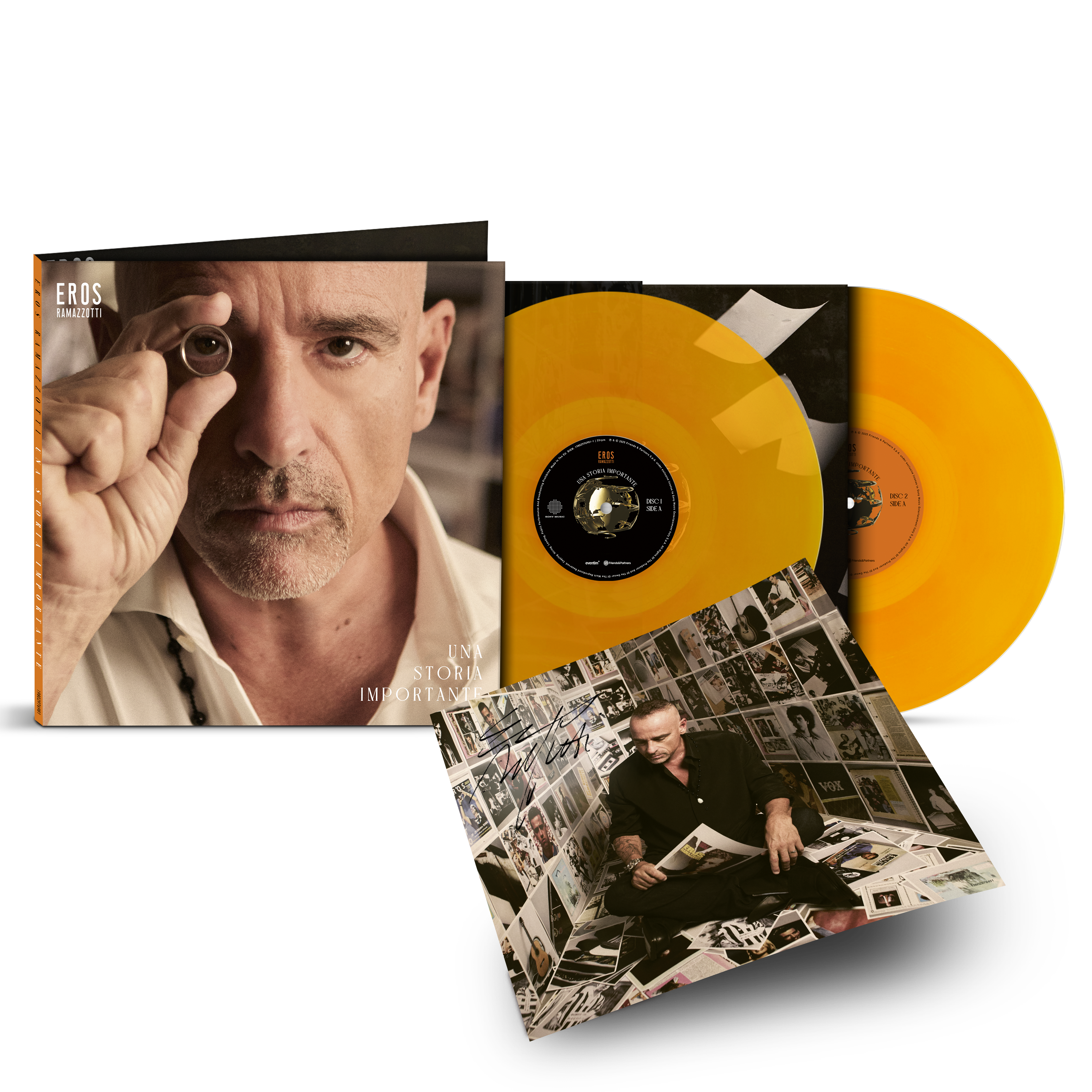Ramazzotti, Una Storia Importante: Doppio Vinile Arancione Autografato