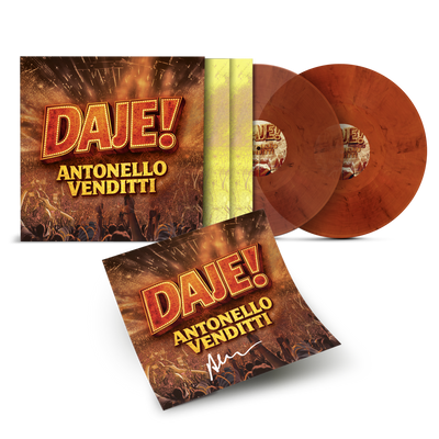 Daje! - live - 2Lp Marble Orange - Numerato - Autografato | Antonello Venditti Store Sony Music Italy 19958453801