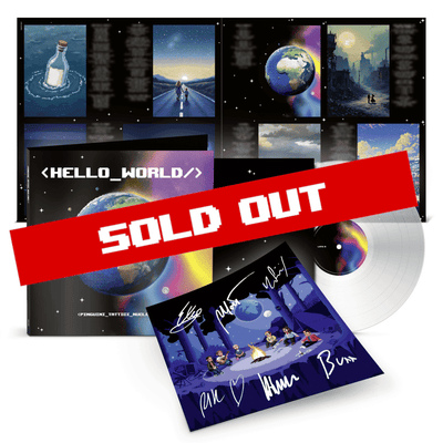 Hello World - LP Colorato Cloudy White Autografato | Pinguini Tattici Nucleari Store Sony Music Italy 19802870661