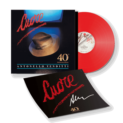 LP Rosso Numerato e Autografato - Cuore 40° Anniversary Edition | Venditti Store Sony Music Italy 19802811031