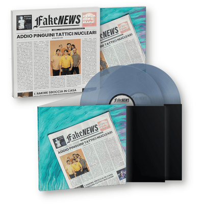 Pinguini Tattici Nucleari | 2LP Azzurro Trasparente (Scioglimento) - Fake News Store Sony Music Italy 19658740711