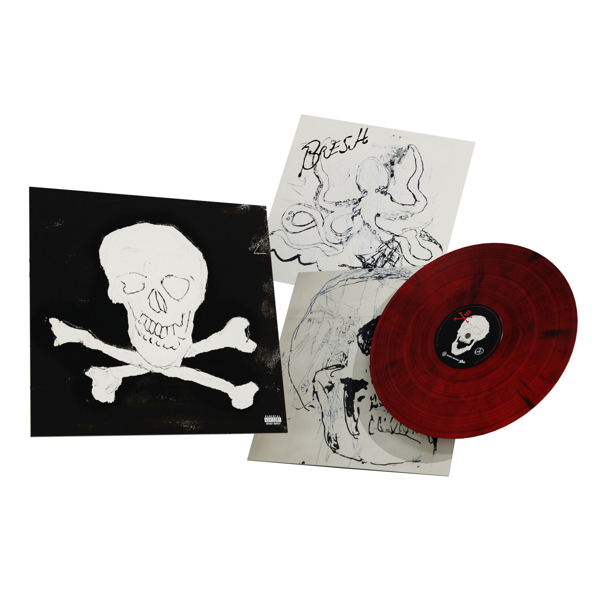 Mediterraneo - LP Jolly Roger Marbled Red Autografato | Bresh