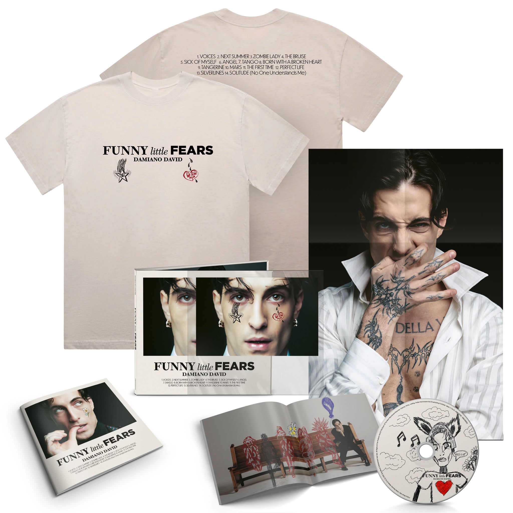 CD Deluxe + Tshirt Taglia L - FUNNY little FEARS