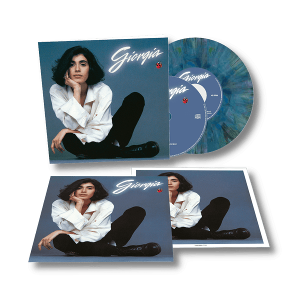 CD + 45 giri in vinile riciclato colorato Autografato - Giorgia | Giorgia Store Sony Music Italy  19658891722