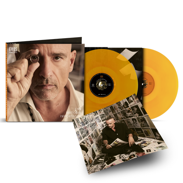 Una Historia Importante - 2LP Naranja - Autografiado - Spanish | Eros Ramazzotti Store Sony Music Italy  19802978521