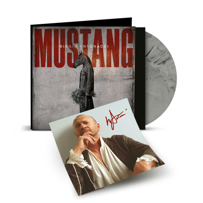 MUSTANG | LP Grigio Marmorizzato Autografato | Biagio Antonacci Store Sony Music Italy  19958456831