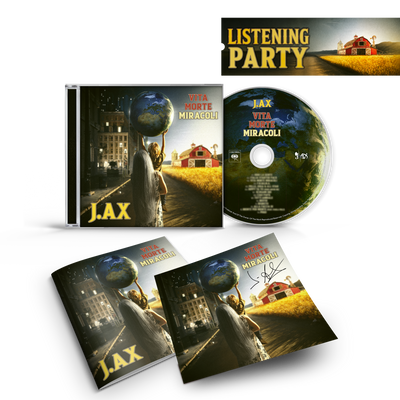 J-AX - VITA MORTE MIRACOLI | CD AUTOGRAFATO + LISTENING PARTY Store Sony Music Italy  19958471612