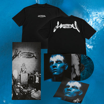 LA TAVOLA DELL'UMORE - Lp Marmorizzato Blu + Autografo + Tshirt Taglia L | Chris Nolan Store Sony Music Italy  
