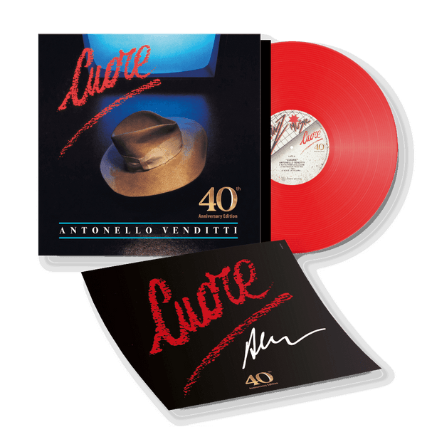 LP Rosso Numerato e Autografato - Cuore 40° Anniversary Edition | Venditti Store Sony Music Italy  19802811031
