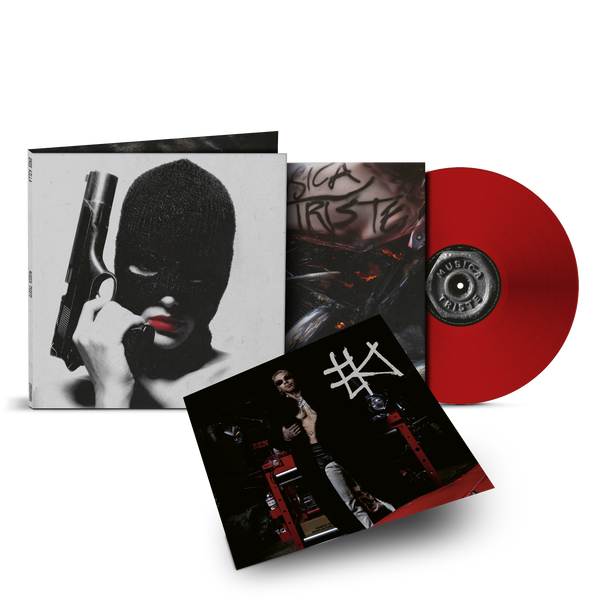 Musica triste - LP Rosso Autografato | Emis Killa Store Sony Music Italy  19958400531
