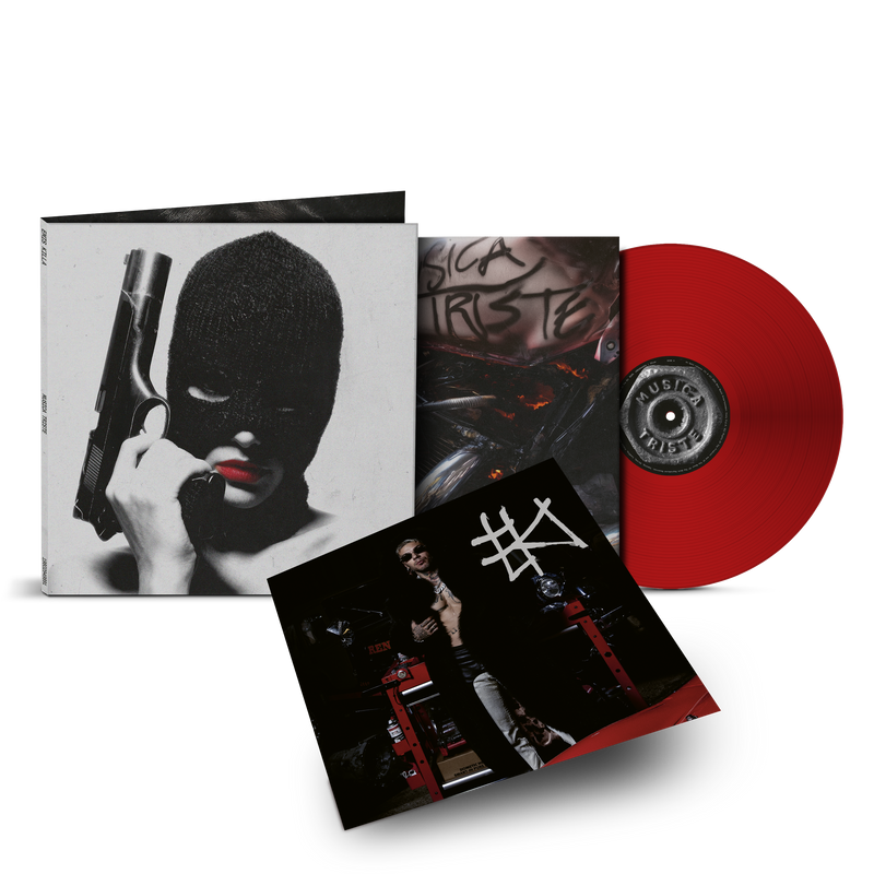 Musica triste - LP Rosso Autografato | Emis Killa Store Sony Music Italy 19958400531