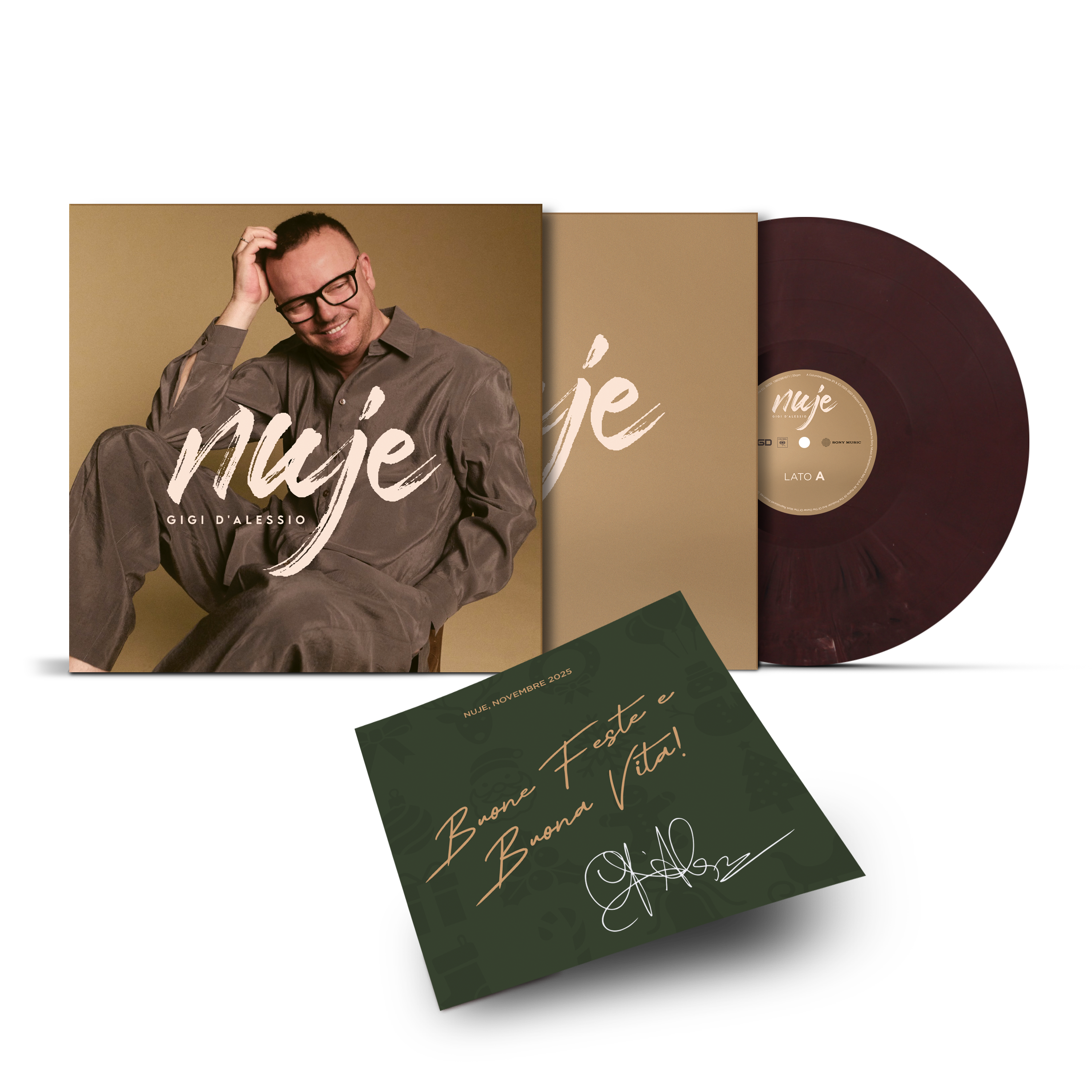 NUJE - LP Marmorizzato Autografato | Gigi D'Alessio