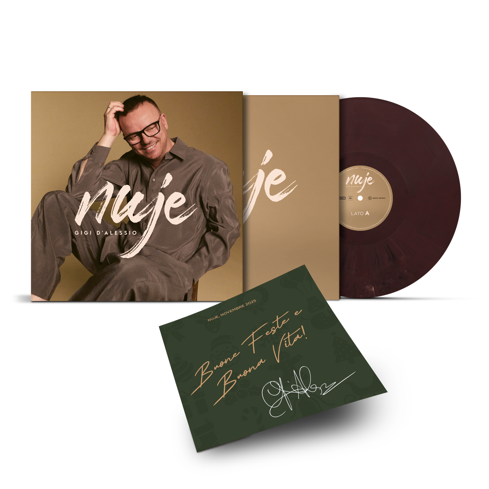 NUJE - LP Marmorizzato Autografato | Gigi D'Alessio