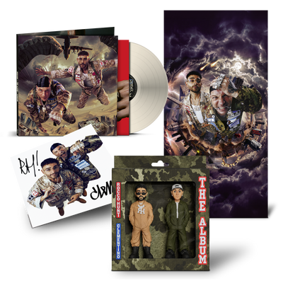 THE ALBUM - Action Figure + LP cream + poster + Autografo | Rocco Hunt e Clementino Store Sony Music Italy 