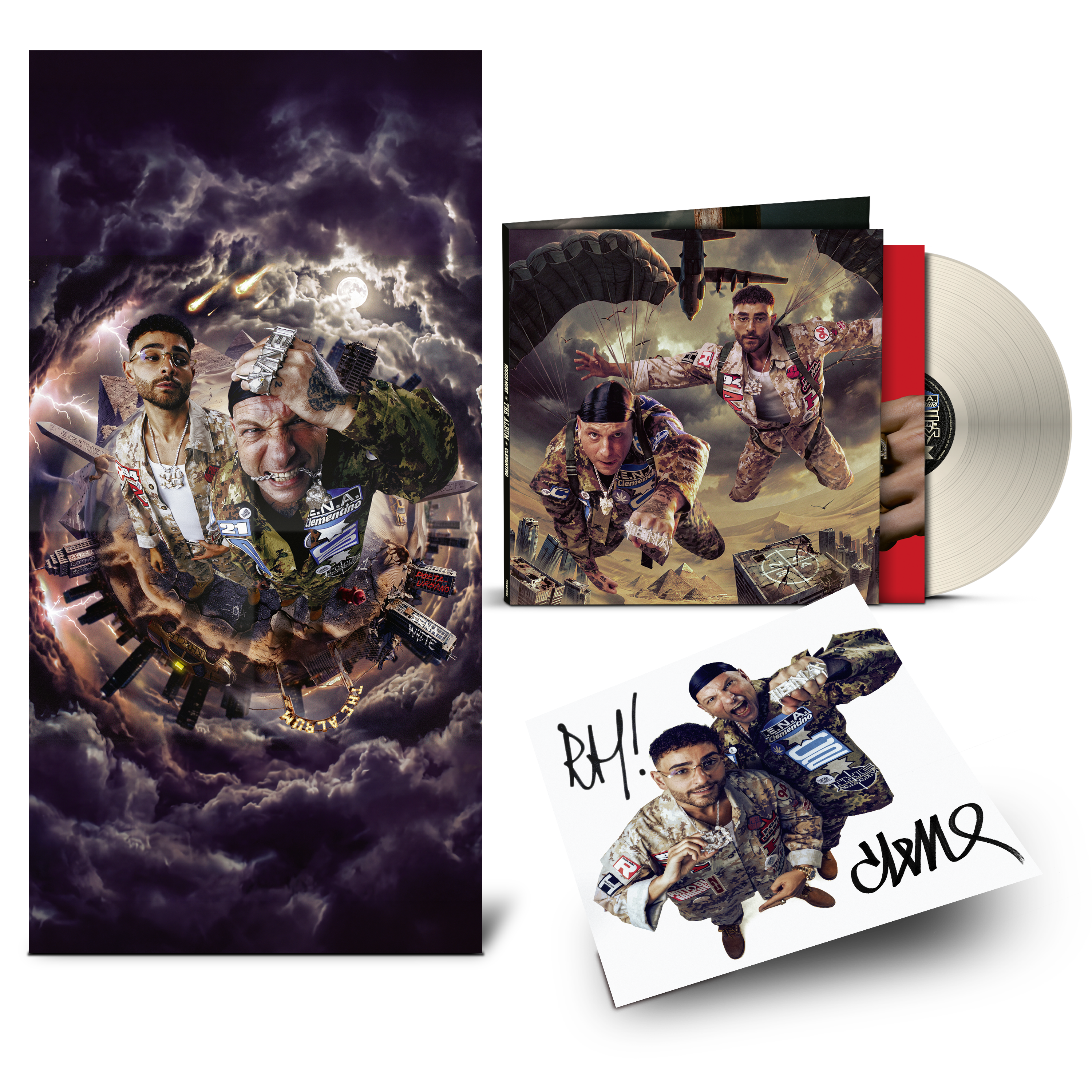THE ALBUM | LP CREAM + POSTER + Autografo | Rocco Hunt e Clementino