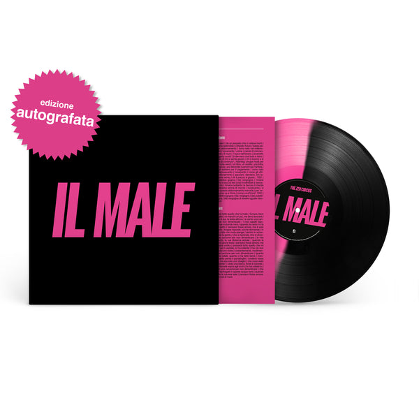 Il Male - Vinile bicolor nero/rosa Autografato | The Zen Circus Store Sony Music Italy  805330709584