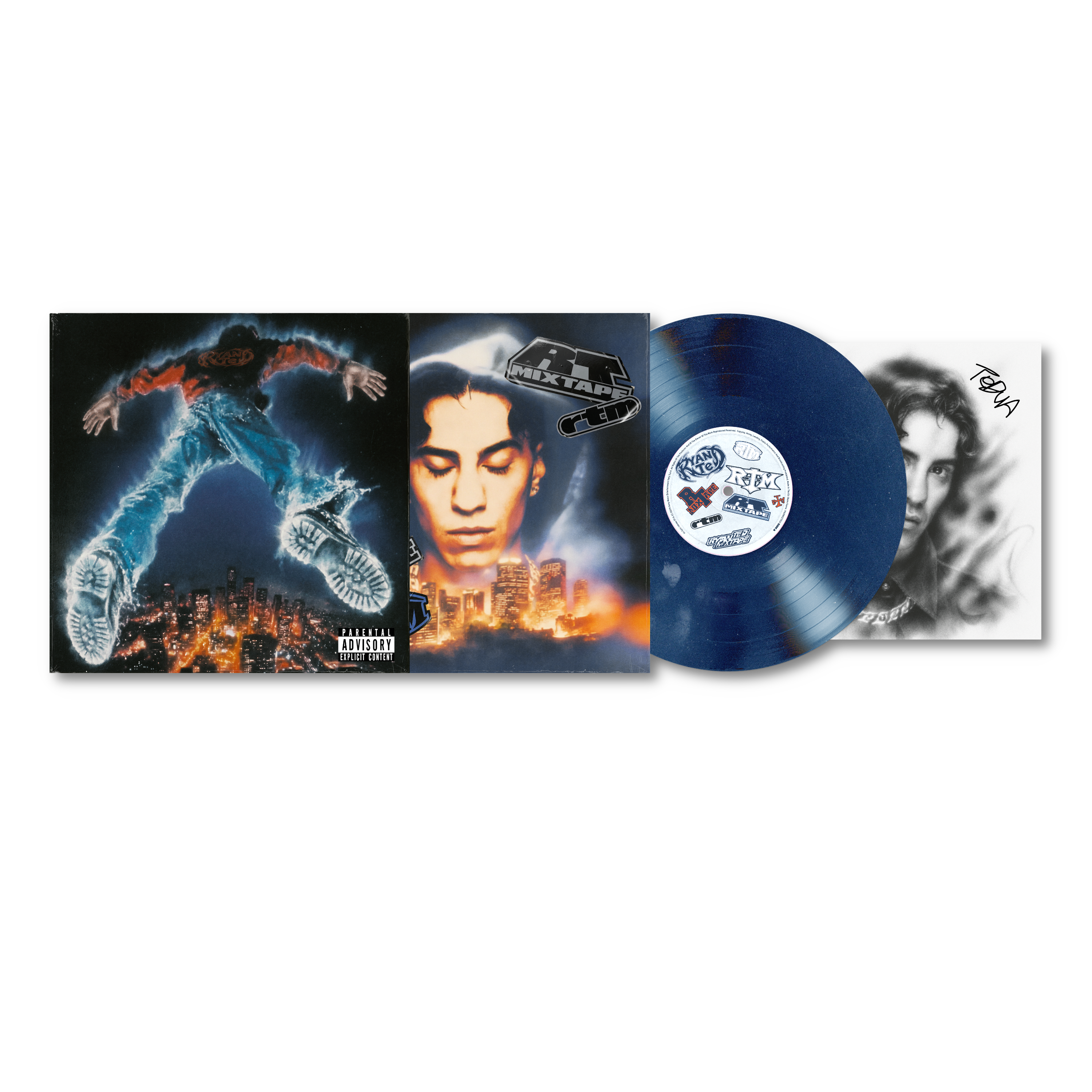 Ryan Ted - LP TRANSPARENT BLUE Autografato | Tedua
