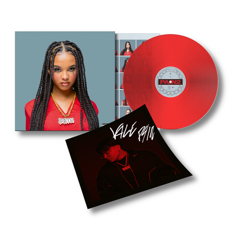 PAIN 2 - LP rosso trasparente Autografato | Vale Pain Store Sony Music Italy 19802913061
