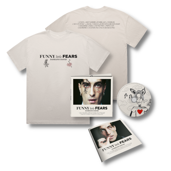 CD Deluxe + Tshirt Taglia L - FUNNY little FEARS Store Sony Music Italy  