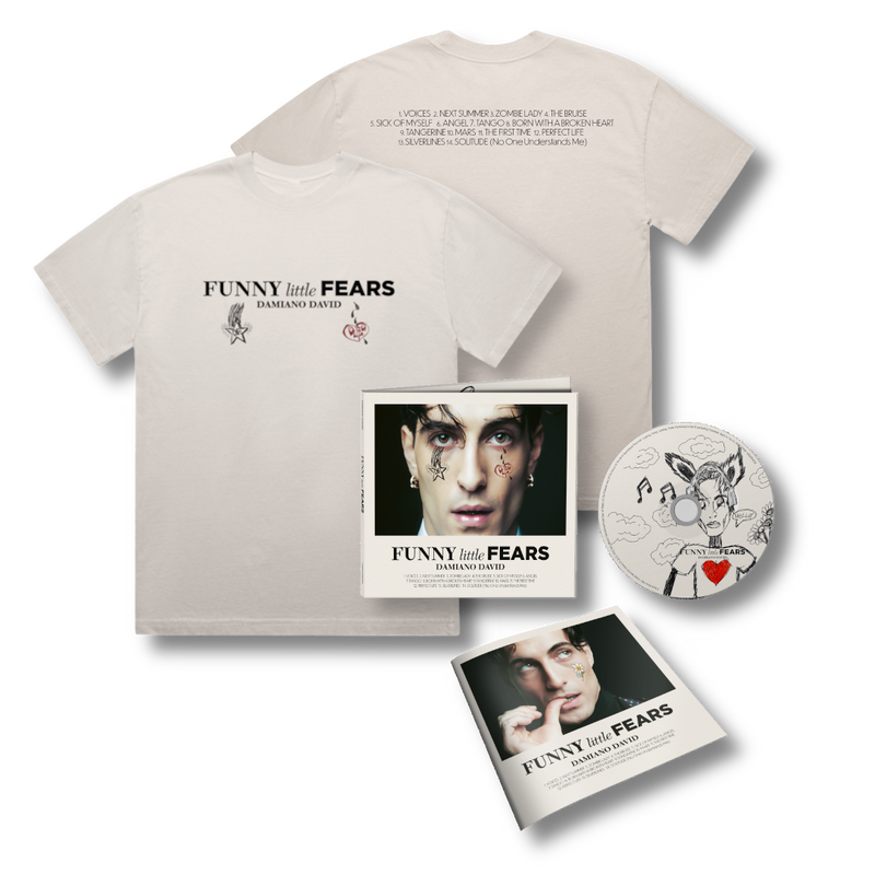 CD + Tshirt Taglia M - FUNNY little FEARS Store Sony Music Italy 