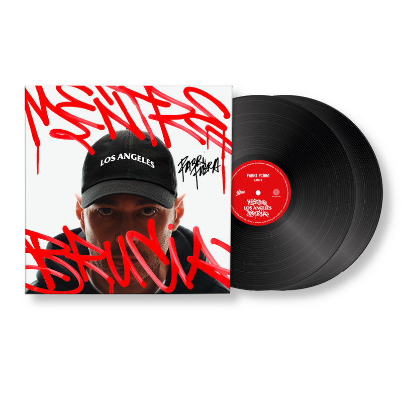 Mentre Los Angeles Brucia - Doppio LP Nero Autografato | Fabri Fibra Store Sony Music Italy 19802942541