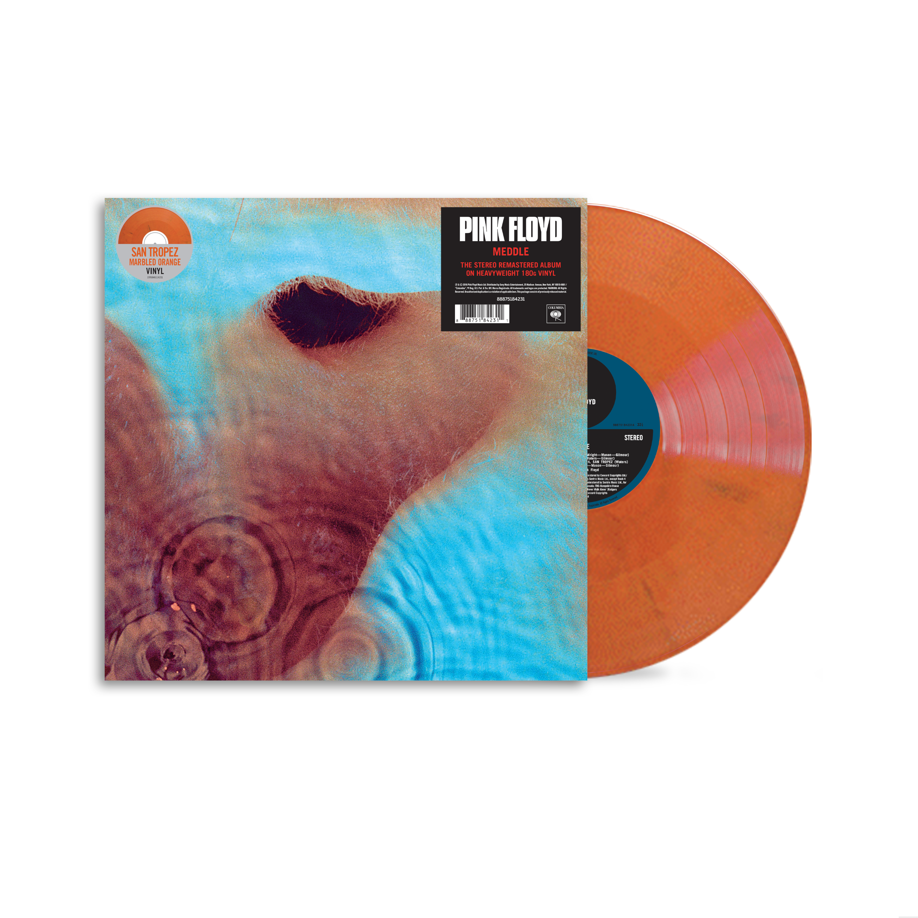 Meddle - LP Orange Marble Vinyl | Pink Floyd